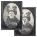 Produktbild Halloween Effektbild Böse Tante 48x35cm - Lentikular Linsenraster-Bild mit Kunststoff-Rahmen
