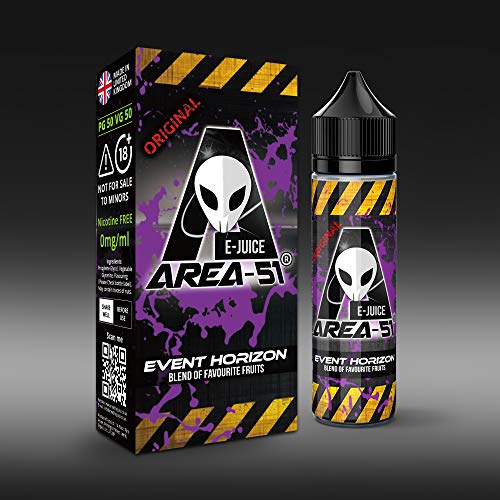Area 51 E Liquid Vape Juice 50ml 0mg 50VG / 50PG, elija su sabor - Sin nicotina (Event Horizon)