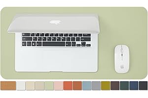 HOMIEAZICOZI Korkowa mata na biurko, mała dwustronna podkładka, do biura i domu, do uporządkowania biurka, na akcesoria, idealna, duża podkładka pod mysz, jasnozielona, 60 x 30 cm