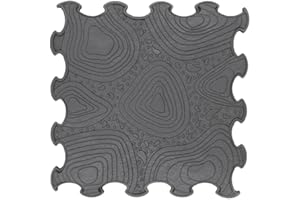 ORTOTO Premium Single Sensory Massage Mat, Puzzle mat, Orthoepedic - Manual Massage Mat (Grand Canyon- Storm Grey)