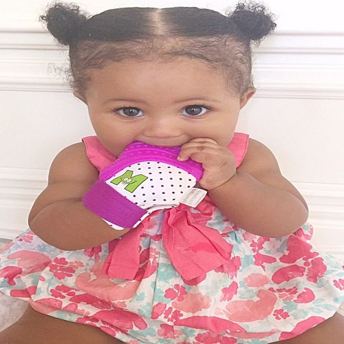 Mouthie Mitt Baby Teething Mitten-Purple*****USA Award Winning Baby Mitt***** Free UK Delivery