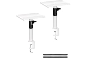 suptek högtalare väggfäste universell soundbar väggfäste för dator och hyllhögtalare, 2-pack, max. 23 kg, vit, SDM001GW