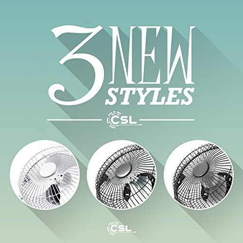 CSL – USB Ventilator 17cm | Tischventilator / Fan | Gehäuse/Rotorblätter aus Metall | PC / Notebook | in schwarz - 4