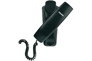 ALCATEL Temporis 10 PRO - Téléphone Fixe Filaire Professionnel - Monobloc - Indicateur Lumineux Pour Appel Entrant - Touche Rappel - Fixation Murale - Noir