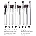 Annengjin®8PCS Professional Makeup Brushes Brush Cosmetic Set Make up Brushes Eyeshadow Eyebrow Shadow Powder Cosmetics Tools Kit (White handle+ Silver tube)