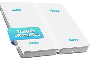 PGONLINE Liebesbrücken Ritzenfüller für Matratzen 200x190cm, Matratzenkeil Lückenfüller Bett mit Matratzenschoner, Matratzenbrücke Bettritzenfüller mit Spanngurt, Matratzenhalter für Matratzen Paare & Familien