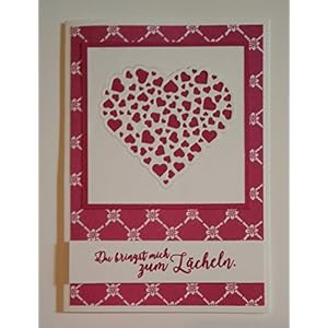 Grußkarte Herzen (Stampin up)
