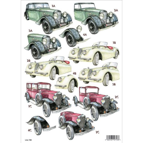 3D Die-Cut Decoupage Sheet 8.3