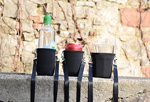 BeerHolder – Dosenhalter für den Hals, Dosenhalterung inkl. Halstrageband, Glashalter, Flaschenhalter (Lanyard) - 3