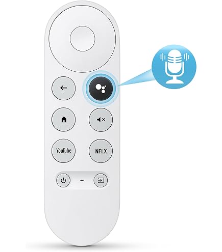 New Remote Control for Google TV Chromecast 4K Snow/HDTV, Voice