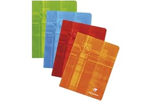 CALLIGRAPHE Clairefontaine 362C - Heft 16,5x21 cm, 36 Blatt 90g, kariert 5/5 mit Rand, farbig sortiert, 1 Stück