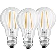 Osram Lamps LED Base Classic A Lampe, in Kolbenform mit E27-Sockel, nicht dimmbar, Ersetzt 60 Watt, Filamentstil Klar, Warmwe
