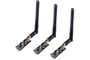 ICQUANZX 3 Stück Wireless Transceiver Modul 2,4G 1100 mt PA + LNA in Antistatischer Schaum mit Antenne kompatibel mit Arduino