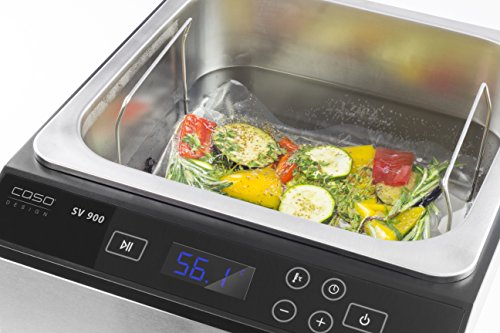 CASO SV900 Sous Vide Garer, perfektes Vakuum garen im Wasserbad für bis zu 5 Portionen, Niedertemperaturgarer 30°C bis 90°C in 0,1°C-Schritten - 2