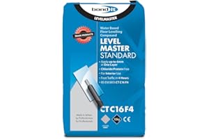 Hometric LevelMaster Self-Levelling Compound 20kg - Internal Floor Leveller for Concrete, Screed, Stone - Quick Drying, Self-Smoothing Base for All Floor Coverings (10 Kilograms)