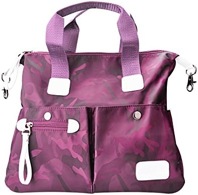 2017 new ladies shoulder bag nylon bag handbag Oxford cloth leisure bag waterproof bag (Purple)