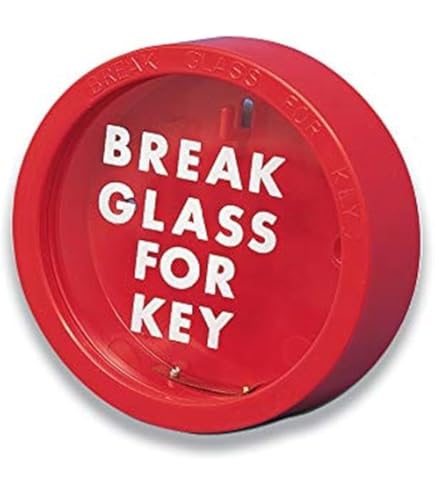 Glass Safety Circle Sign 100mm X 100mm - View #3
