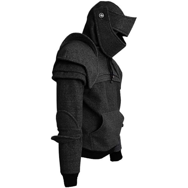 GEMSeven Sweat à Capuche Médiéval Chevalier Homme - Vintage Armure