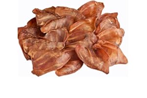 GENERICO Dei Nature Orecchie di Maiale Essiccate 12 Pezzi per Cani e Cuccioli, Snack Masticabile Naturale Adatto dieta Barf