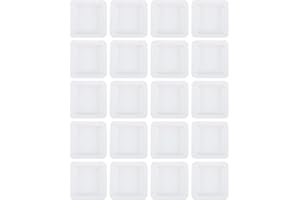 ibasenice Wägeschiffchen 20 Stück Kunststoff-Wägeschiffchen Labors 7 Ml Wiegeschalen Quadratische Schalen Zum Wiegen Mischen Von Flüssigkeiten Pulvern Mit Einfachem Ausgießer-Design