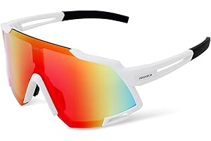 JOGVELO Lunettes de soleil de baseball polarisées pour enfants, lunettes de soleil de sport pour enfants, lunettes de protection UV400 pour garçons et filles, softball, cyclisme