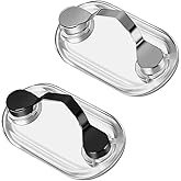 HASTHIP® 2pcs Magnetic Eyeglass Holder,Glasses Specs Holder,Stainless Steel Name Tag Badge Sunglasses Clip Magnet Hook Pins o