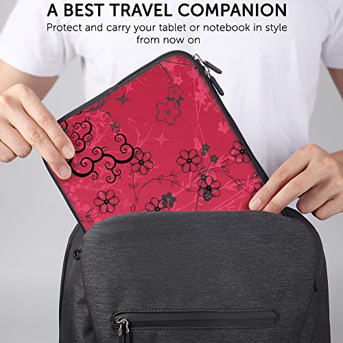Sidorenko Laptop Tasche f  r 14 - 14 2 Zoll   Universal Notebooktasche Schutzh  lle   Laptoptasche aus Neopren  PC Computer H  lle Sleeve Case Etui  R