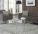 mesa de centro cristal curvado una pieza 100cm x 48cm x 43cm (Ancho x Fondo x Alto)