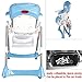 Sungle® Multifunctional Foldable Baby Highchair Adjustable Chair 6 Colours (Blue)