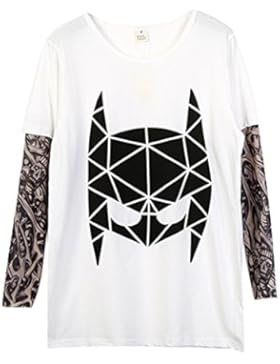 Baumwolle Tattoo T-shirt Langarm hibote Boy Vater Passende Kleidung