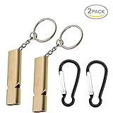 Giveet Metall Emergency Whistle mit Schlüsselanhänger,...