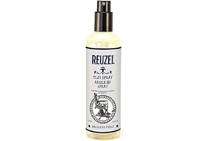 ‎REUZEL Reuzel Clay Hairspray For Men - Fragrance Free - Helps Control Frizz - Adds Texture And Definition - Helps Achieve Dry, Gritty, Lived-In Look - Flexible Hold - Suitable For All Hair Types - 12 Oz