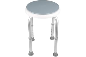 YJIIJY Sedile Da Doccia Sgabello per Vasca, Ergonomico, Regolabile in Altezza, Girevole a 360 °