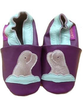 ladyMYP© Lammlederschuhe, Krabbelschuhe, Lernlaufschuhe: Seelöwe, Lila,
