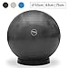 Produktbild aktivshop Gymnastikball inkl. Ballschale Fitnessball Sitzball Fitness Ball Yogaball Sportball Anti-Burst Gymnastikball Büroball 65 cm Schwarz