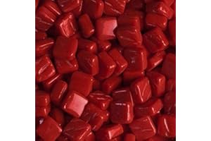 HOBBY ISLAND MOSAICS Glass Micro Mosaic Craft Tile Bright Red