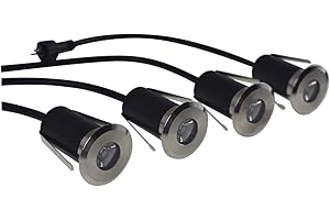 ELLUMIÈRE ellumiere Deck Lighting - Electric Garden Lights - Plug n Play System - Set of 4