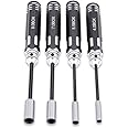 Excefore Hex Nut Driver Set Hexagonal Head Nut Wrench 4.0/5.5/7.0/8.0mm,4Pcs RC Repair Tools Kit Socket Screwdrivers for RC Cars Model Airplanes Sportinggoods Deformation Model