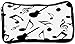 Snoogg Music Strings In Black Poly Canvas Student Pen Pencil Case Coin Purse Utility Pouch Cosmetic Makeup Bag RS.199.00