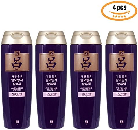 Premium Ginseng Saponin Anti Hairloss Shampoo Oily Scalp Care 180ml 2P 4P for Damaged Hair and Scalp Soothing - Portable Shampoo Made in Korea (4P)