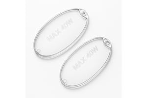 RECAMBIOS DREYMA Deflectores Luz Campana Extractora 1330058595 Repuesto Cristal Ovalado Compatible Con Mepamsa Smeg Zanussi Indesit Plástico Resistente Transparente 2 Unidades Protección Bombilla