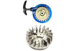 PETROLSCOOTER Metal Pull Start BlueEasy Start + Flywheel For 47cc 49cc Air Cooled Mini Motos