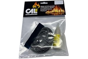 CHIMSOC Replacement Black Stove Rope Kit for Stove Doors - 6mm Diameter - Maximum Softness Rope