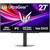 LG UltraGear 27G810A-B 27 inc 4K 180Hz FHD 360Hz 1ms HDMI DP USB Adaptive Sync HDR400 Pivot Dual Mo