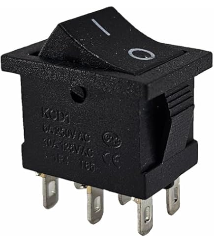Undertale Switch Interruttore A Bilanciere On-Off-On 3 Posizioni, 6 Pin, DPDT, 16A/250V - Per Auto, Barche, Pannelli Interruttore Bilanciere - Foto 3