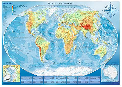 Preisvergleich Produktbild Puzzle 4000 Teile - Large Physical Map of The World