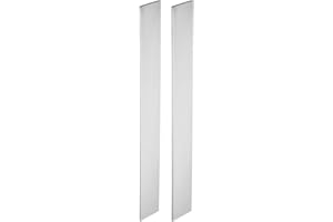 PATIKIL 2 Piezas 15N20 Acero para Fabricación de Cuchillos, Barra Plana de Acero de 12" x 1 1/2" x 1/8" para Hoja de Metal en Blanco DIY, Uso Profesional Y para Aficionados