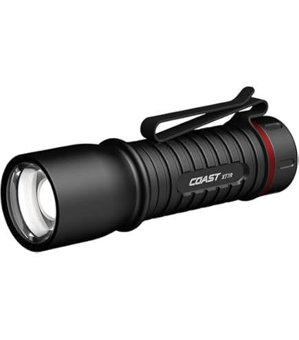 Coast HX5R 620 Lumen Rechargeable LED Flashlight with Slide Focus and CR123 Compatible, Batteries Included : Buy Online at Best Price in KSA