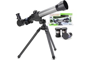 COKEEY Telescopes for Kids Beginners,Portable Astronomy Refractor Telescope with Adjustable Tripod ,Portable Telescopes for Adult Children as Birthday Chirstma Gifts