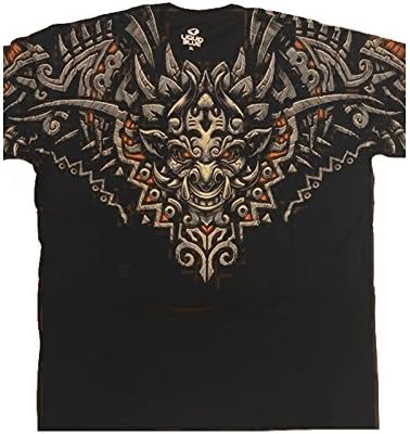 Gothic Horror T Shirt El Diablo Monster Liquid Blue Official Mens Black XL